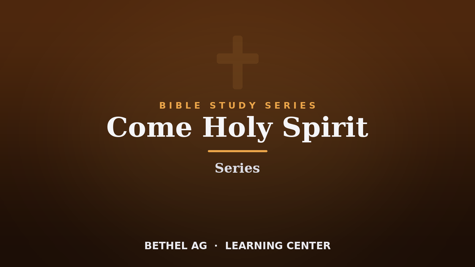 Come Holy Spirit Series course cover