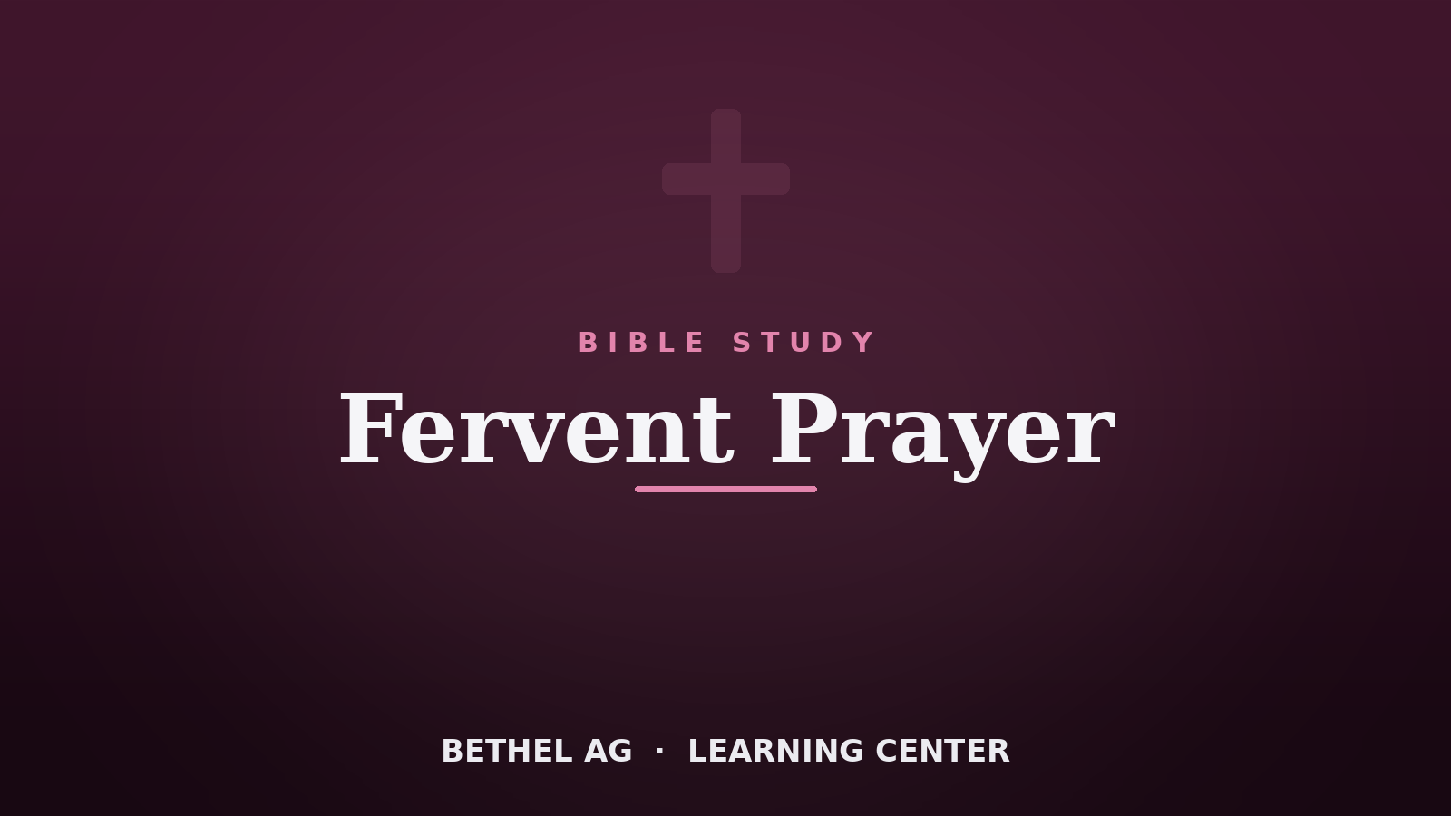 Fervent Prayer course cover