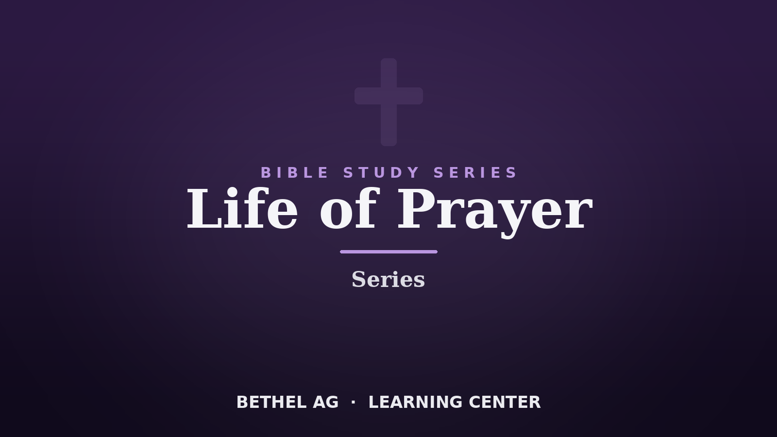 Life of Prayer Series course cover