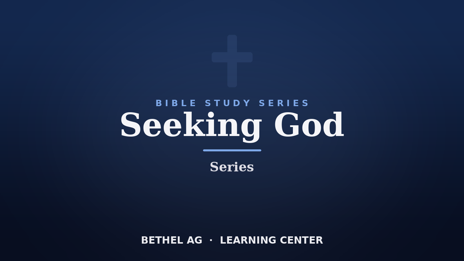 Seeking God Series course cover