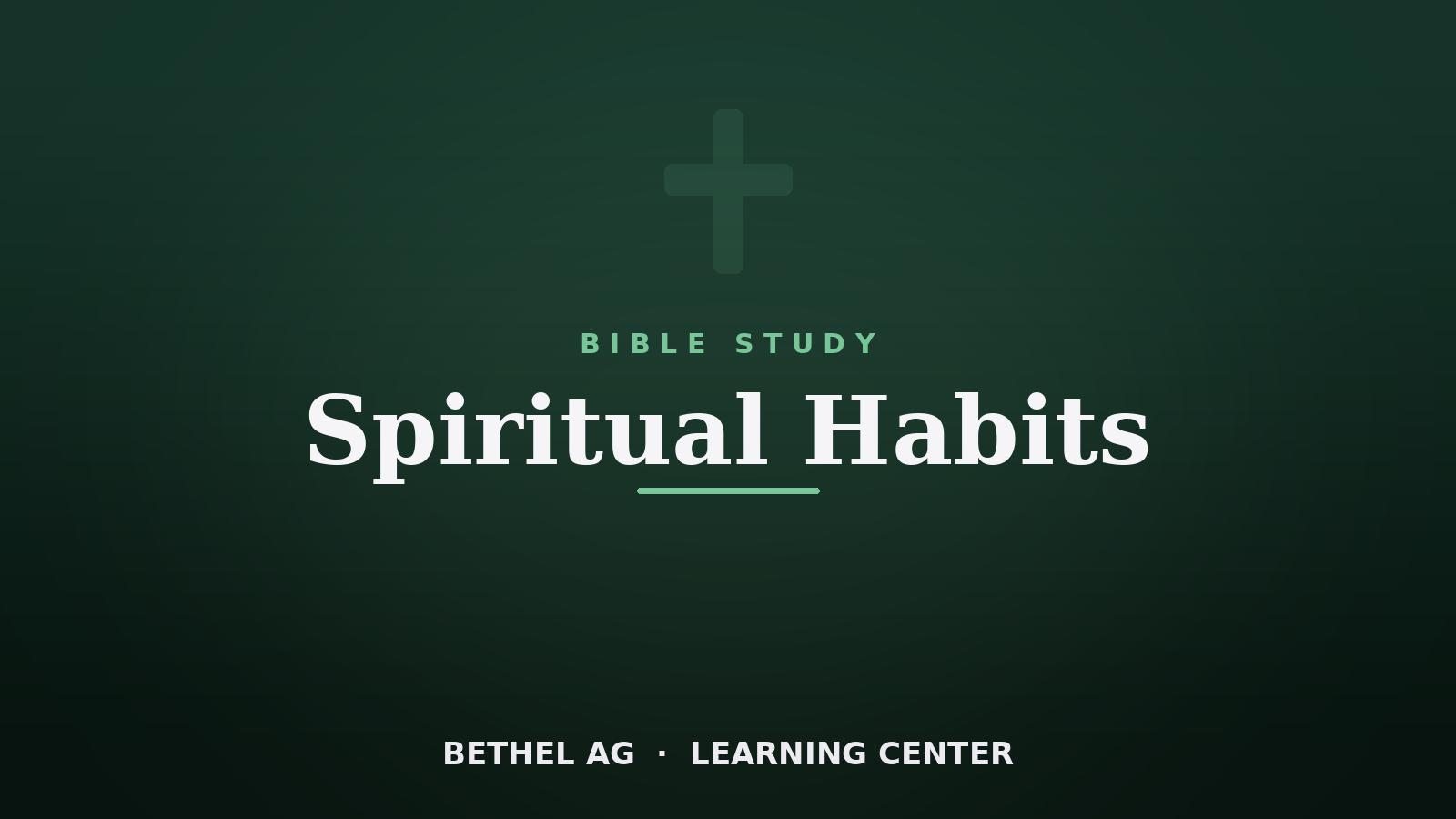 Spiritual Habits course cover